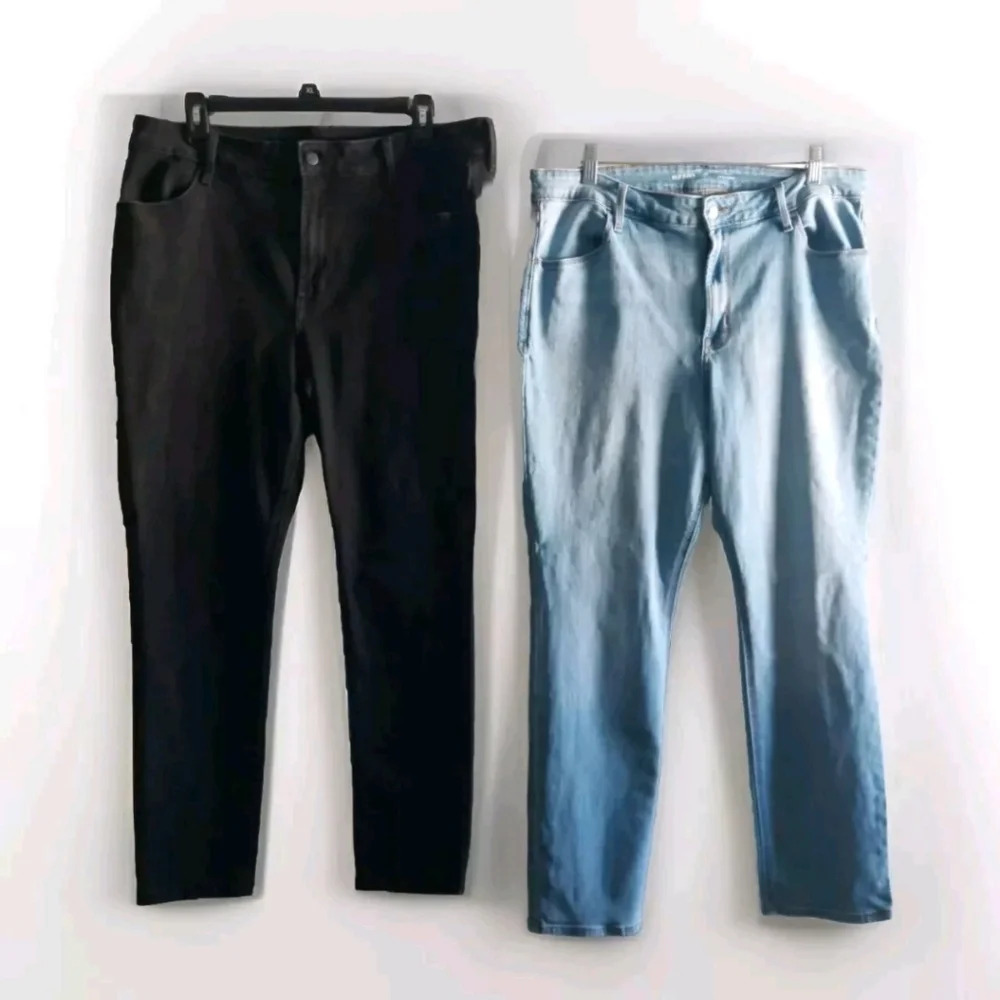 2 pair High-Rise jeans size 16P Old Navy Straightleg & Skinny Jeans